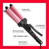 imageREVLON 3 Barrel Jumbo Hair Waver  LongLasting Natural Looking Waves GreyPink