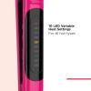 imageREVLON Ceramic Coated 1 Inch Flat Iron  Hair Straightener Helps Fight Frizz ampamp Enhances Shine for Sleek Styles or Loose Waves Travel Ready Flat IronPink