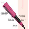 imageREVLON Ceramic Coated 1 Inch Flat Iron  Hair Straightener Helps Fight Frizz ampamp Enhances Shine for Sleek Styles or Loose Waves Travel Ready Flat IronPink