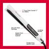 imageREVLON Crystal C  Ceramic Digital Hair Flat Iron  LongLasting Shine and Less Frizz 1 in1 inch