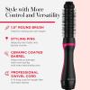 imageREVLON OneStep Hair Dryer and Styler  Root Booster Round Brush for Styling Dryer Brush for Fast and Easy SalonQuality Blowout More Shine and Less Frizz 112 in1 Count Pack of 1