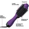 imageREVLON OneStep Volumizer Hair Dryer and Styler with Improved Motor  Easy SalonStyle Blowouts  Less Frizz More Shine and Reduced Heat Damage for all Hair Types and Lengths BlackPurple