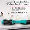 imageREVLON OneStep Volumizer Hair Dryer and Styler with Improved Motor  Easy SalonStyle Blowouts  Less Frizz More Shine and Reduced Heat Damage for all Hair Types and Lengths BlackTeal