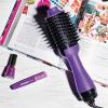 imageREVLON OneStep Volumizer Hair Dryer and Styler with Improved Motor  Easy SalonStyle Blowouts  Less Frizz More Shine and Reduced Heat Damage for all Hair Types and Lengths BlackPurple