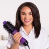 imageREVLON OneStep Volumizer Hair Dryer and Styler with Improved Motor  Easy SalonStyle Blowouts  Less Frizz More Shine and Reduced Heat Damage for all Hair Types and Lengths BlackPurple