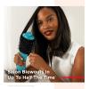 imageREVLON OneStep Volumizer Hair Dryer and Styler with Improved Motor  Easy SalonStyle Blowouts  Less Frizz More Shine and Reduced Heat Damage for all Hair Types and Lengths BlackMint