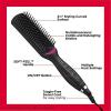 imageREVLON Salon OneStep Straight and Shine Heated Brush for Visibly Shinier Smoother Hair  Hair Straightener That Revives Second Day Hair with an Ion Generator That Helps Reduce Frizz1 Count Pack of 1