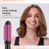 imageREVLON Silicone Bristle Heated Hair Styling Brush  Fast Long Lasting Volume for Easy Styling  1quot Barrel for Full Body and Smooth Styles BlackPinkPink