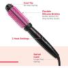 imageREVLON Silicone Bristle Heated Hair Styling Brush  Fast Long Lasting Volume for Easy Styling  1quot Barrel for Full Body and Smooth Styles BlackPinkPink