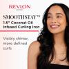 imageREVLON SmoothStay Coconut Oil Infused Hair Curling Iron  Barrel Curling Iron 1  Inch for Loose Curls Shinier Visibly Smoother Hair 1  inBlack