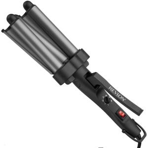 imageREVLON 3 Barrel Jumbo Hair Waver  LongLasting Natural Looking Waves GreyGrey