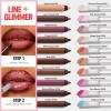 imageRevlon Super Lustrous Glimmer Gloss and ColorStay MultiLiner Bundle Rose Glow and Dallying Pack of 2007 Haute Honey