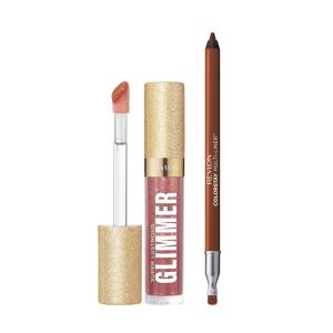 imageRevlon Super Lustrous Glimmer Gloss and ColorStay MultiLiner Bundle Rose Glow and Dallying Pack of 2Glazed Almond  Off Roading