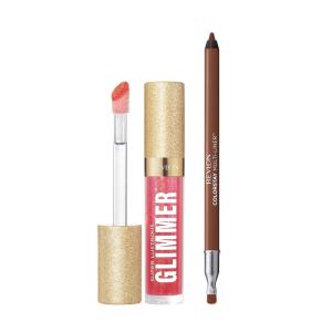 imageRevlon Super Lustrous Glimmer Gloss and ColorStay MultiLiner Bundle Rose Glow and Dallying Pack of 2Haute Honey  Dynamic Doer