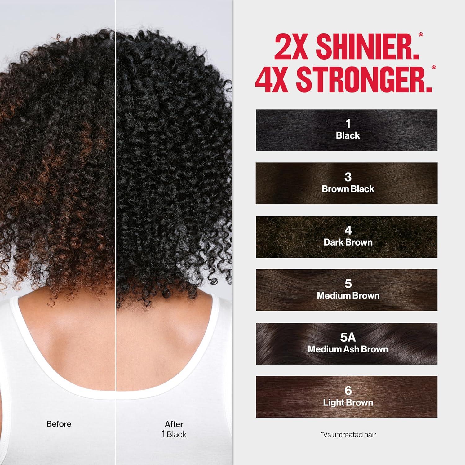 imageRevlon ColorSilk Tone  Gloss  Care Demi Permanent Hair Color Dye Kit with LeaveIn Scalp and Haircare Serum 2x Shinier 4x Stronger 4 Dark Brown 45 fl oz5A Medium Ash Brown