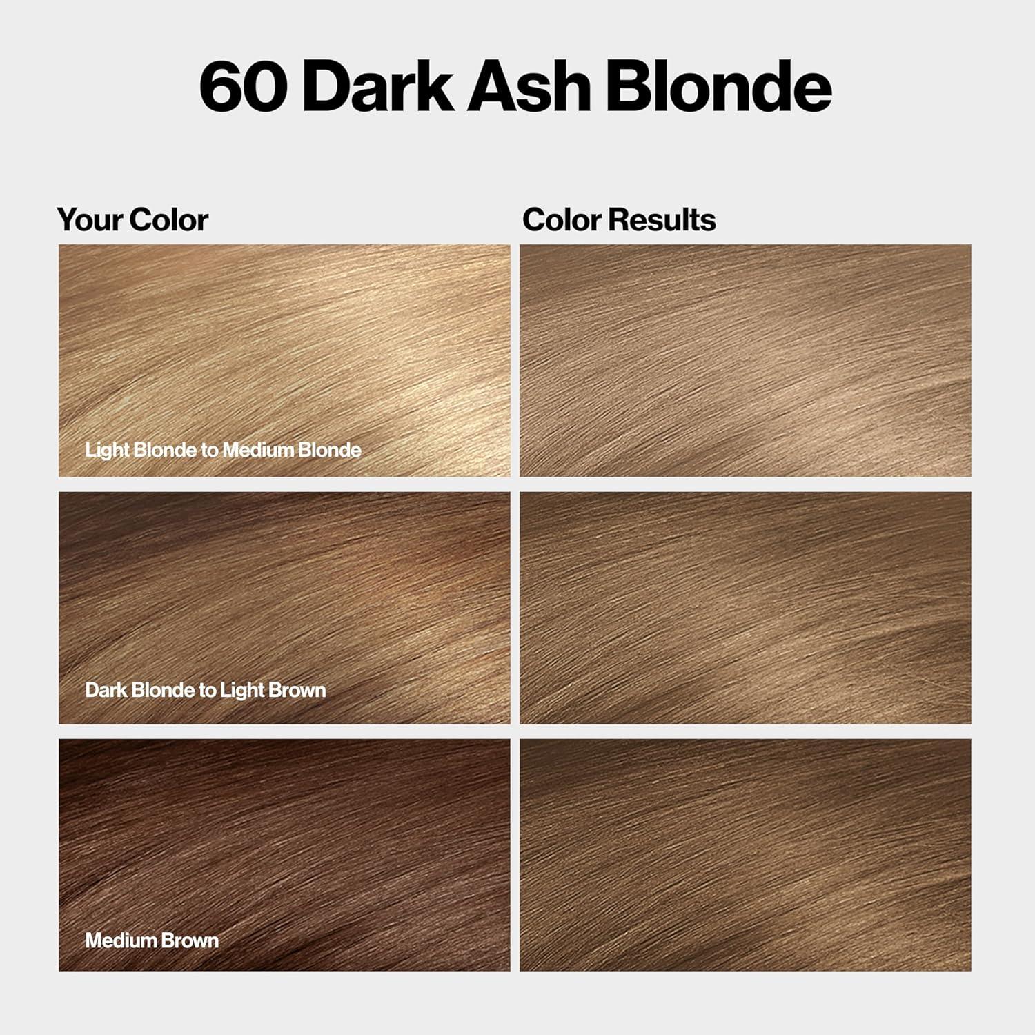 imageRevlon ColorSilk with Bond Repair Complex Blonde Permanent Hair Color 100 Gray Coverage Ammonia Free Hair Dye Vegan Keratin 61 Dark Blonde Pack of 360 Dark Ash Blonde