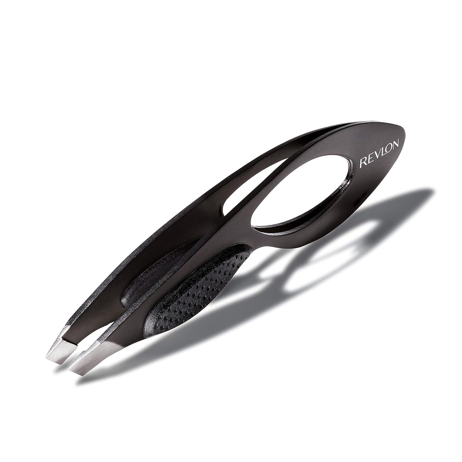 imageRevlon Comfort and Control Tweezer Easy to Use Eyebrow Tool with Wide Grip 1 count
