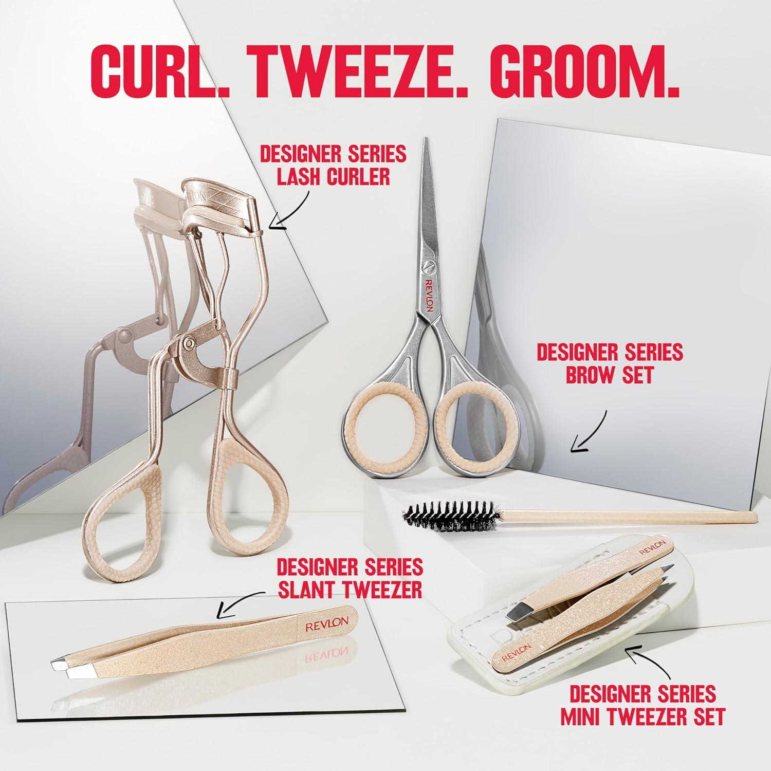 imageRevlon Designer Series Lash Curler Eyelash Lift for an Eye Opening Look with Finger Grips for a Non Slip Grip Easy to Use 1 Count