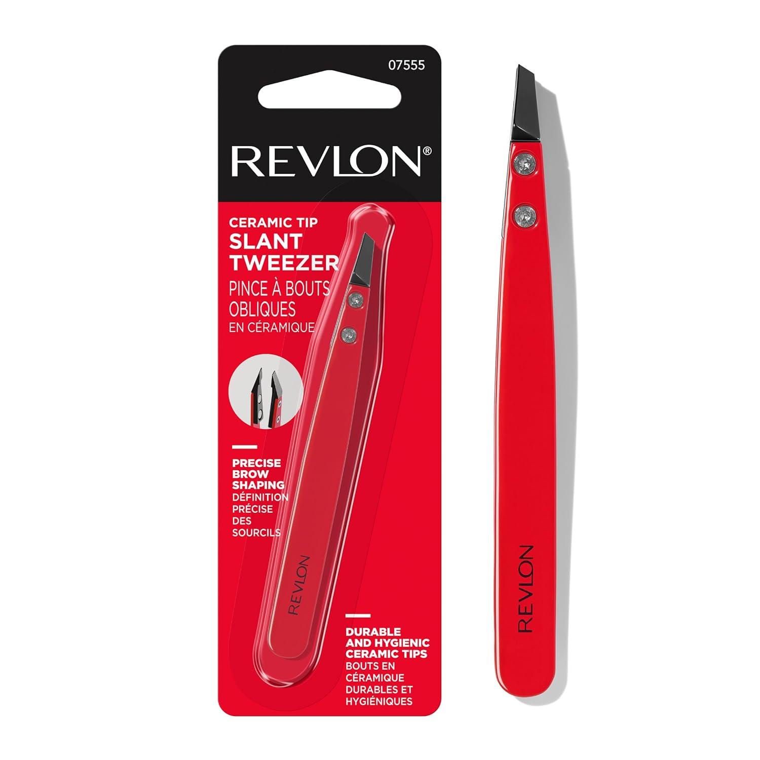 imageRevlon Expert Slant Tweezer High Precision For an Easy Hair Removal Made With Stainless Steel 1 Count1 Count Pack of 1