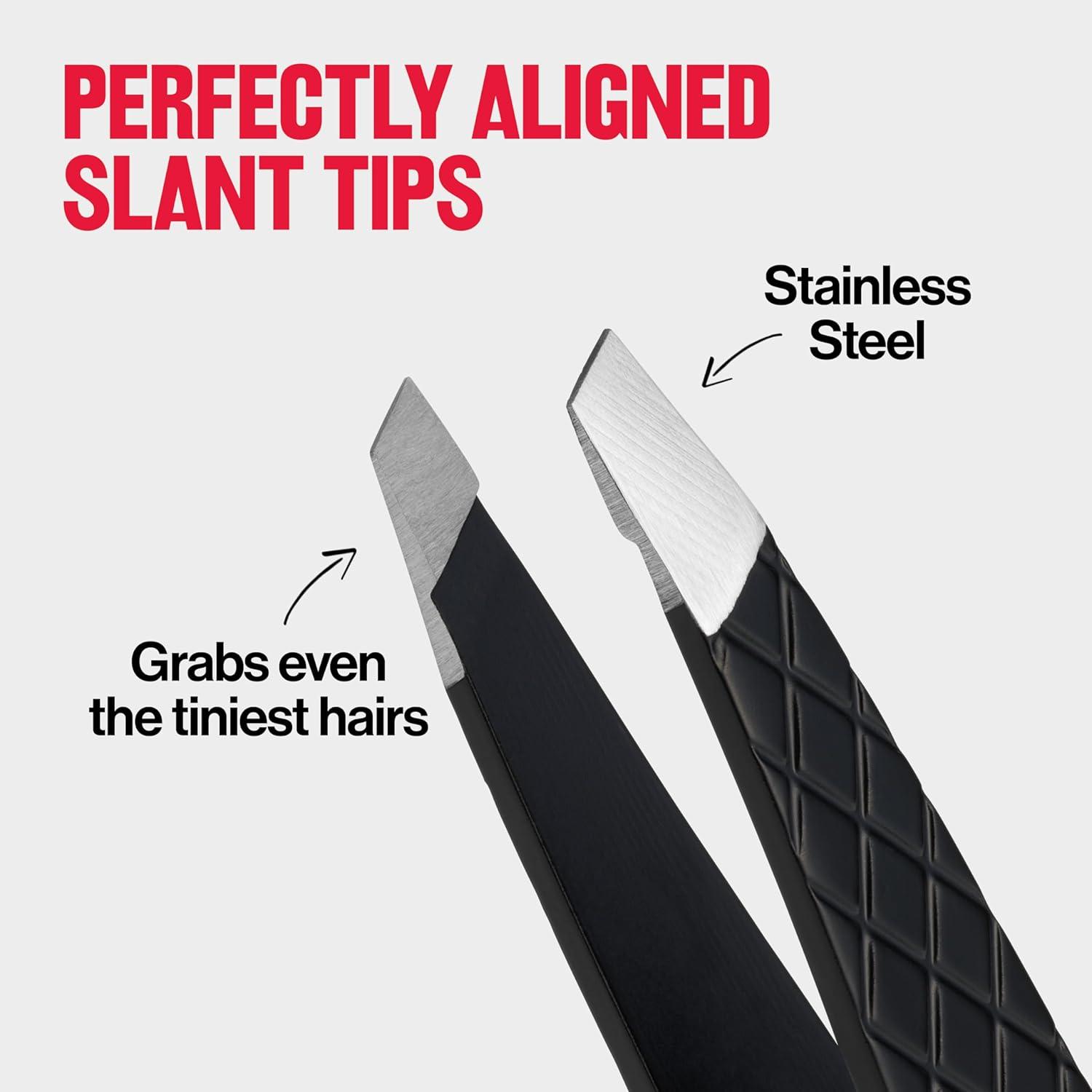 imageRevlon Expert Slant Tweezer High Precision For an Easy Hair Removal Made With Stainless Steel 1 Count1 Count Pack of 1