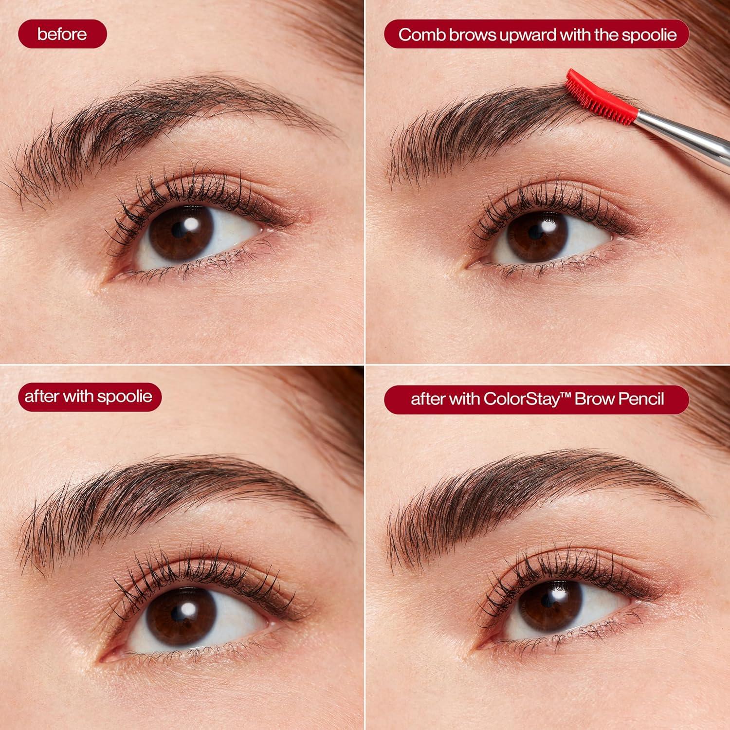 imageRevlon Lash ampamp Brow Styling Tool Dual Ended Eyelash Separator ampamp Eyebrow Brush Spoolie Works with Mascara ampamp Brow Makeup 1 count