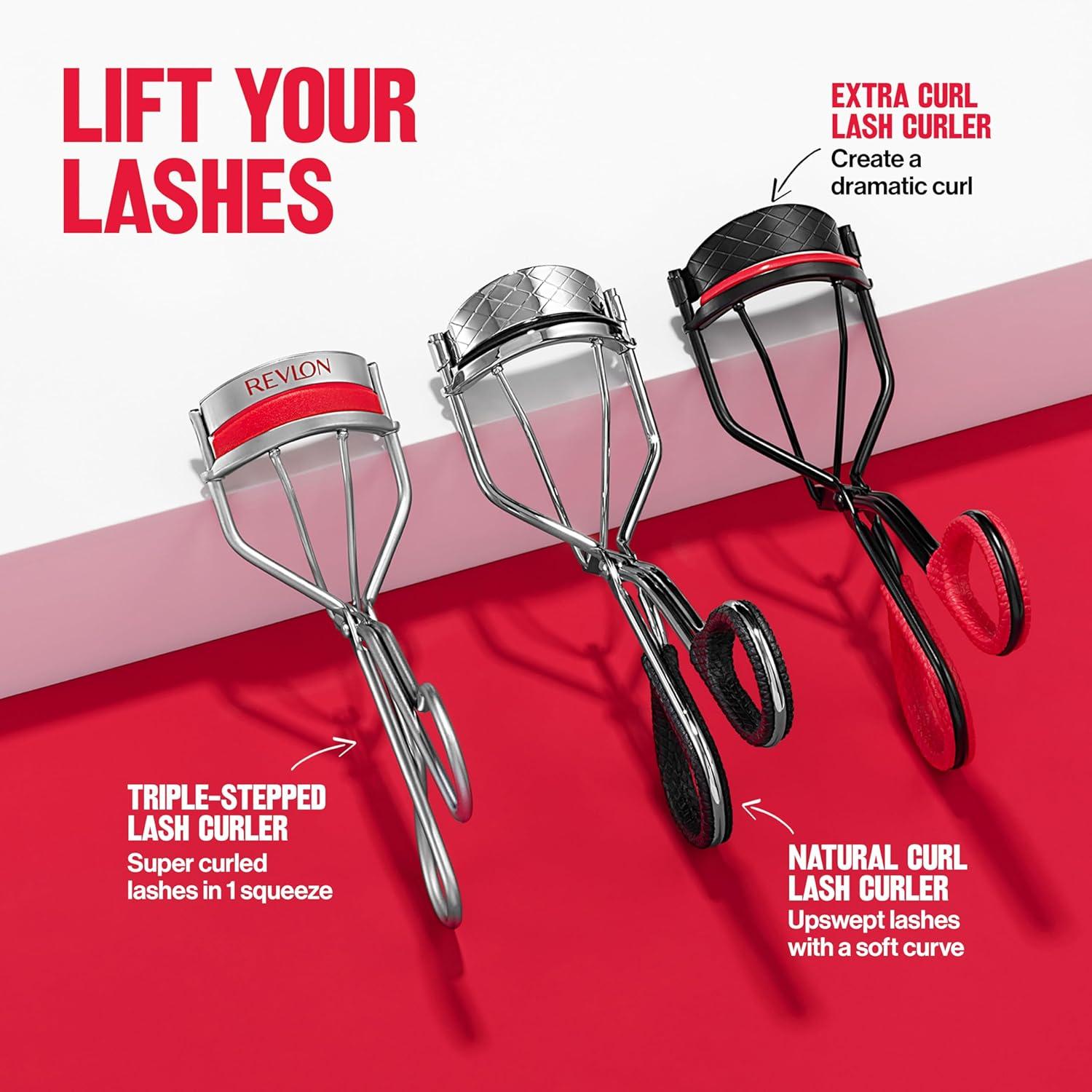 imageRevlon Natural Curl Lash Curler Gives a Natural Eyelash Lift with Finger Grips for a Non Slip Grip Easy to Use 1 Count
