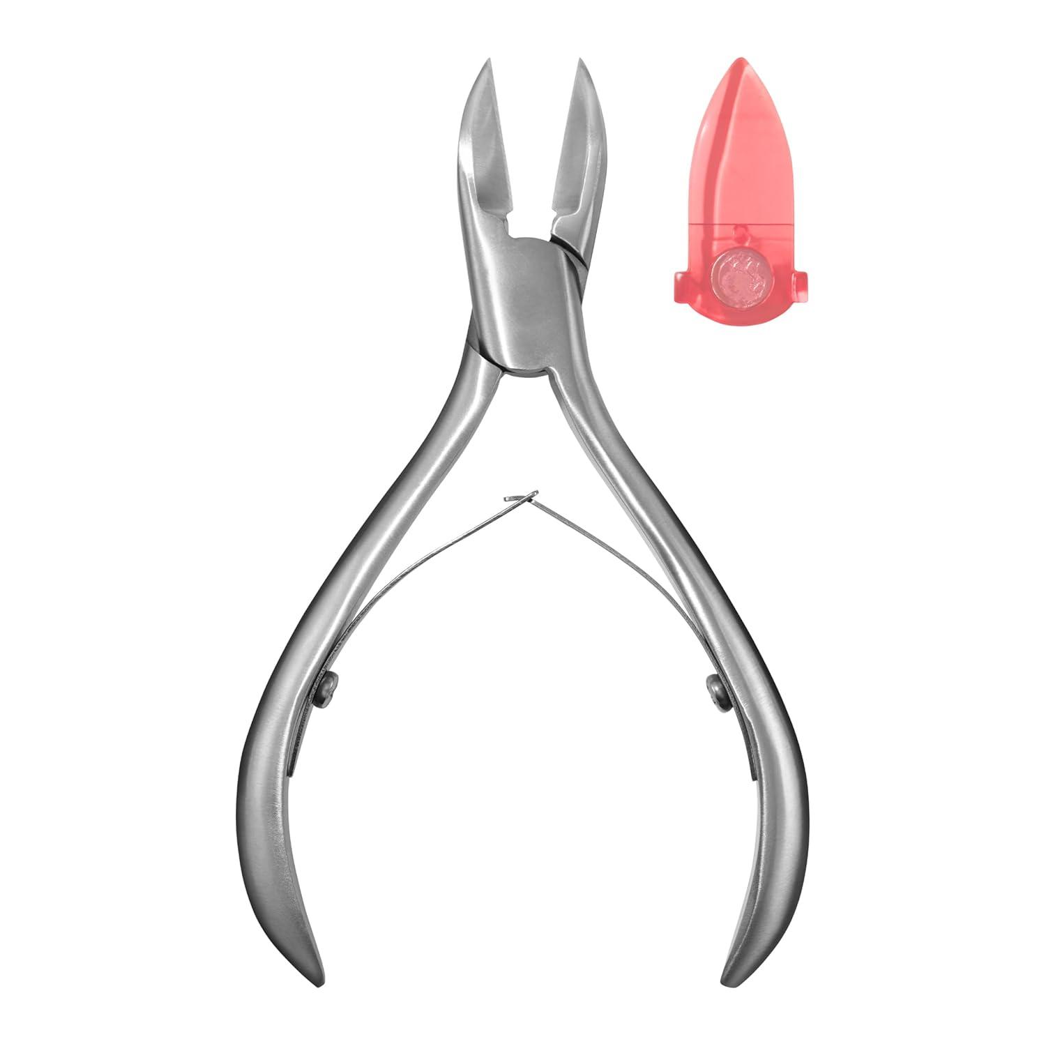 imageRevlon NoRicochet Nail Nipper MessFree Cuticle Remover Tool with Magnetic Shield for No FlyAway Clippings Made with Stainless Steel and Precision Blade Easy Grip 1 Count