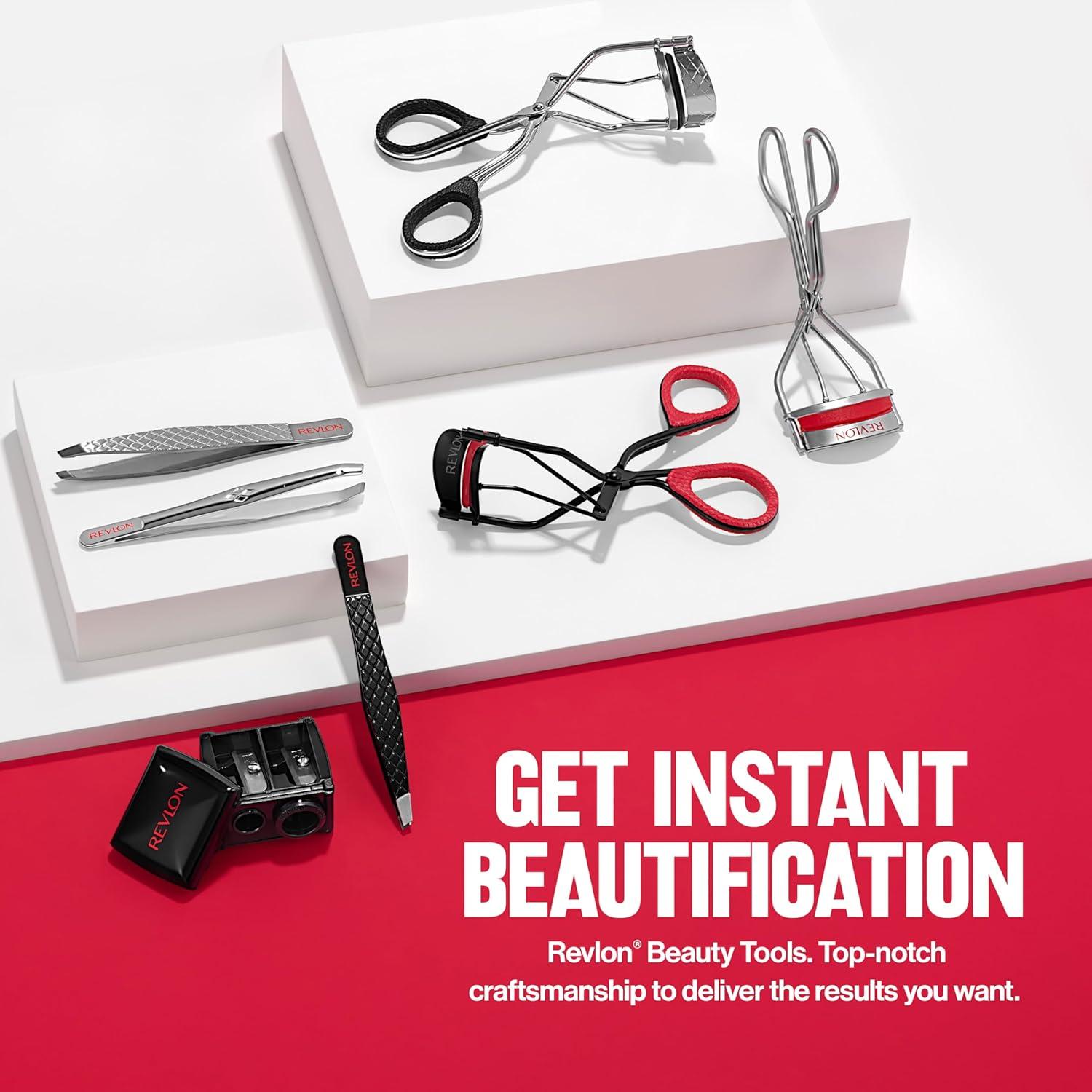 imageRevlon TripleStepped Lash Curler Eyelash Lift For a SuperCurled Look in One Squeeze 3Tiered Pads for Gentle TugFree Curling 1 CountEyelash Curler