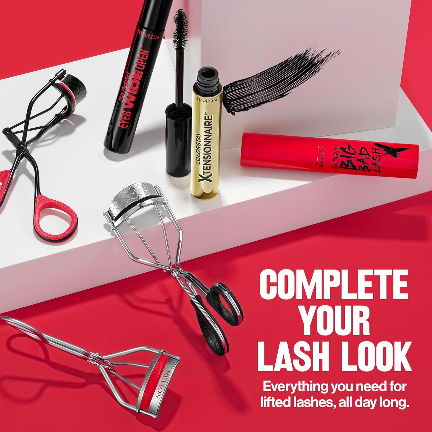 imageRevlon TripleStepped Lash Curler Eyelash Lift For a SuperCurled Look in One Squeeze 3Tiered Pads for Gentle TugFree Curling 1 CountEyelash Curler
