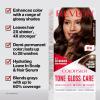 imageRevlon ColorSilk Tone  Gloss  Care Demi Permanent Hair Color Dye Kit with LeaveIn Scalp and Haircare Serum 2x Shinier 4x Stronger 4 Dark Brown 45 fl oz7 Dark Blonde