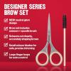 imageRevlon Designer Series Brow Set Trimming and Shaping Eyebrow Kit with Scissors and Spoolie Brush Easy to Use at Home or on The Go 1 Count