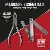 imageRevlon DualEnded Nail Clipper for Men Straight and Curved Edges for Fingernail and Toenail Trimming Stainless Steel 1 Count