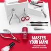 imageRevlon NoRicochet Nail Nipper MessFree Cuticle Remover Tool with Magnetic Shield for No FlyAway Clippings Made with Stainless Steel and Precision Blade Easy Grip 1 Count