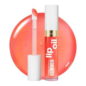 imageREVLON Super Lustrous Glimmer Lip Oil Moisturizing ampamp Tinted Shiny Finish Made with PlantBased Squalane 003 Glow Mama 013 fl oz002 Miss Coral