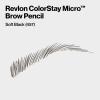 imageRevlon ColorStay Micro Eyebrow Pencil with Built In Spoolie Brush Infused with Argan and Marula Oil Waterproof Smudgeproof 454 Medium Brown 0003 ozSoft Black
