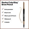 imageRevlon Eyebrow Pencil Colorstay Eye Makeup with Eyebrow Spoolie Waterproof Longwearing Angled Precision Tip 220 Dark Brown 001 Oz205 Blonde