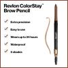 imageRevlon Eyebrow Pencil Colorstay Eye Makeup with Eyebrow Spoolie Waterproof Longwearing Angled Precision Tip 220 Dark Brown 001 Oz210 Soft Brown