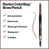 imageRevlon Eyebrow Pencil Colorstay Eye Makeup with Eyebrow Spoolie Waterproof Longwearing Angled Precision Tip 220 Dark Brown 001 Oz215 Auburn