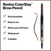 imageRevlon Eyebrow Pencil Colorstay Eye Makeup with Eyebrow Spoolie Waterproof Longwearing Angled Precision Tip 220 Dark Brown 001 Oz220 Dark Brown