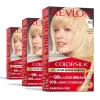 imageRevlon ColorSilk with Bond Repair Complex Blonde Permanent Hair Color 100 Gray Coverage Ammonia Free Hair Dye Vegan Keratin 61 Dark Blonde Pack of 303 Ultra Light Sun Blonde