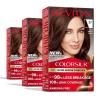 imageRevlon ColorSilk with Bond Repair Complex Brown Permanent Hair Color 100 Gray Coverage Ammonia Free Hair Dye Vegan Keratin 40 Medium Ash Brown Pack of 337 Dark Golden Brown