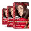 imageRevlon ColorSilk with Bond Repair Complex Brown Permanent Hair Color 100 Gray Coverage Ammonia Free Hair Dye Vegan Keratin 40 Medium Ash Brown Pack of 333 Dark Soft Brown