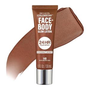 imageRevlon ColorStay Face ampamp Body Glow Lotion Hydrating Moisturizer 24HR Hydration Illuminating Luminizing Shimmer 110 Glow Through It140 In My Bronze Era