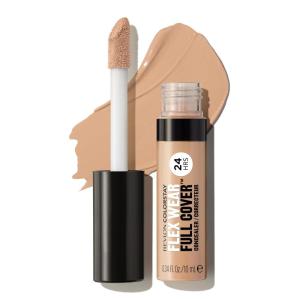 imageRevlon ColorStay Flex Wear Full Cover NonCreasing Concealer Infused with Hyaluronic Acid ampamp Vitamin E Flexible Longwear 030 Light Medium 034 Fl OzMedium
