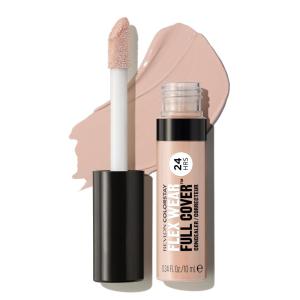 imageRevlon ColorStay Flex Wear Full Cover NonCreasing Concealer Infused with Hyaluronic Acid ampamp Vitamin E Flexible Longwear 030 Light Medium 034 Fl OzVanilla