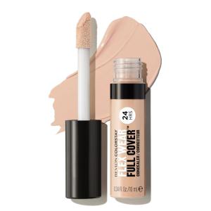 imageRevlon ColorStay Flex Wear Full Cover NonCreasing Concealer Infused with Hyaluronic Acid ampamp Vitamin E Flexible Longwear 030 Light Medium 034 Fl OzFair