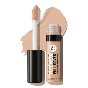 imageRevlon ColorStay Flex Wear Full Cover NonCreasing Concealer Infused with Hyaluronic Acid ampamp Vitamin E Flexible Longwear 030 Light Medium 034 Fl Oz026 Crme Brulee