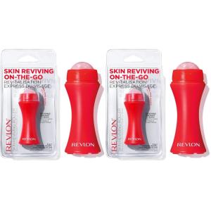 imageRevlon Face Roller Oily Skin Control for Makeup Oil Absorbing Volcanic Reusable Facial Skincare Tool for AtHome or OntheGo Mini Massage 1 CountPack of 2
