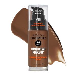 imageRevlon Liquid Foundation ColorStay Face Makeup for Combination ampamp Oily Skin SPF 15 MediumFull Coverage with Matte Finish Light Honey 260 10 oz610 Espresso