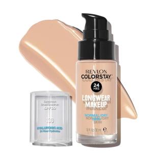 imageRevlon Liquid Foundation ColorStay Face Makeup for Normal ampamp Dry Skin SPF 20 Longwear MediumFull Coverage with Natural Finish 135 Vanilla 1 Fl Oz130 Porcelain